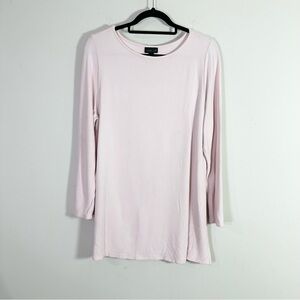 J. Jill Wearever Collection Light Pink Long Sleeve Crewneck Tee Shirt